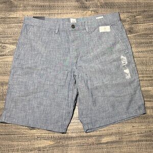 GAP Light Blue Chambray Flat-Front Chino 10 inch Men's Shorts